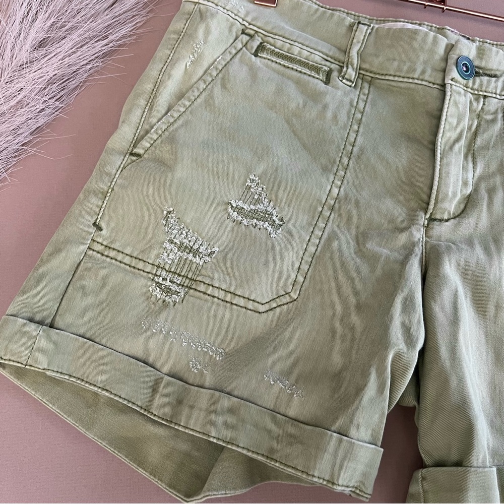 Anthropologie Sage Green Chino Shorts - Picture 4 of 16